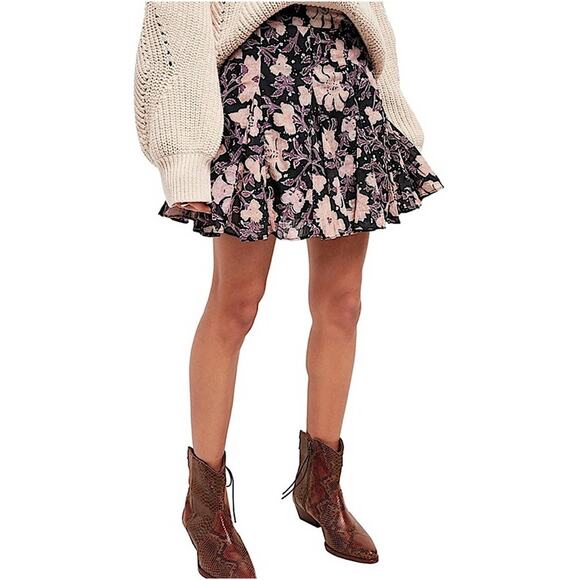 free people end of the island godet skirt size 0 new - Picture 2 of 6